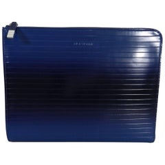 Dior Homme Ombre Blue Zip Laptop Bag / Clutch / Portfolio