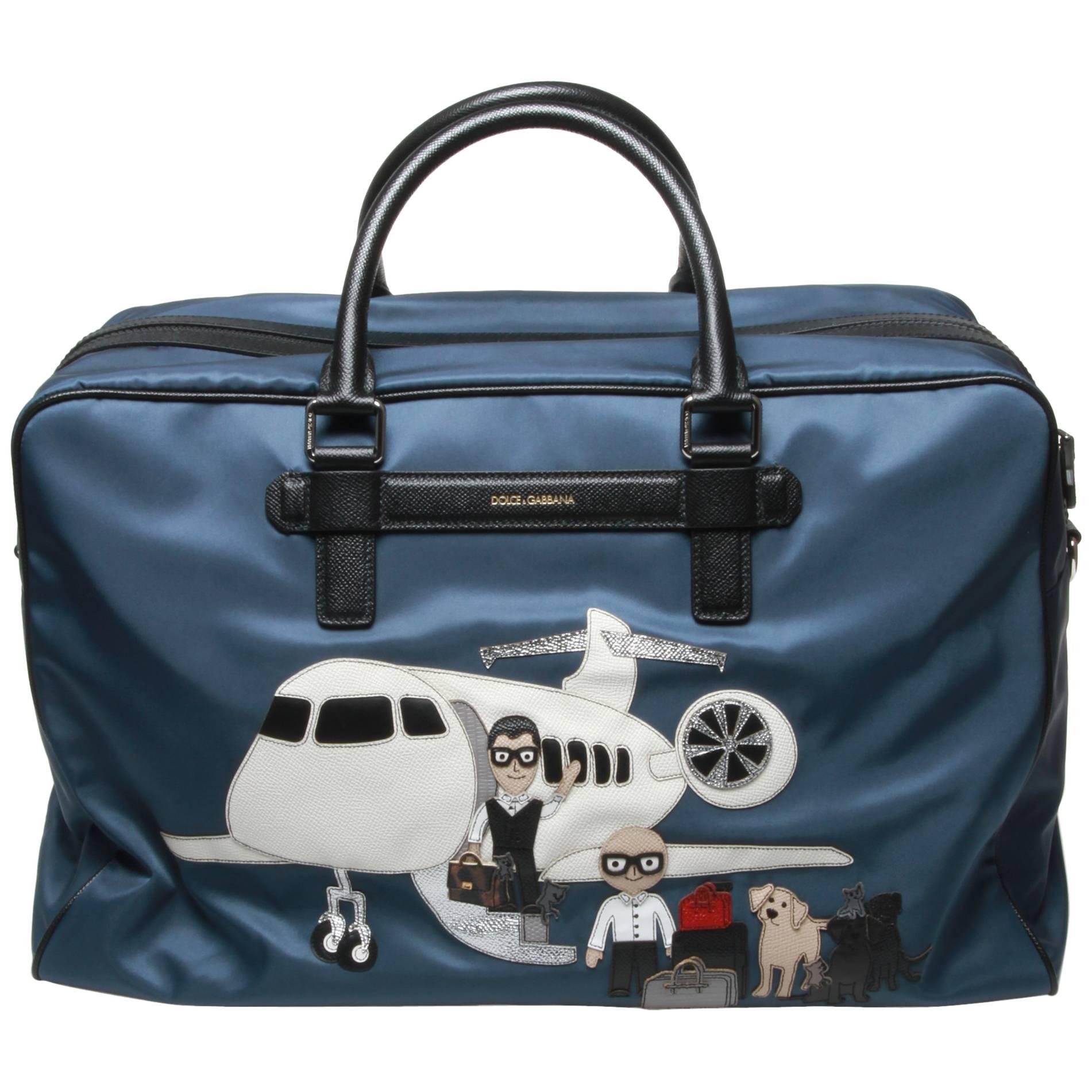 Dolce and Gabbana 'Family' Patch Travel Bag