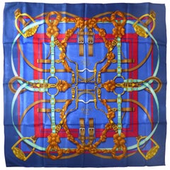 Hermes Grand Manage Equestrian Silk Scarf by Henri d'Origny