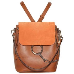 Chloe Faye Leather And Suede Backpack