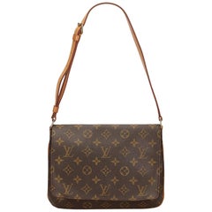 Louis Vuitton Brown Monogram Musette Tango Short Strap