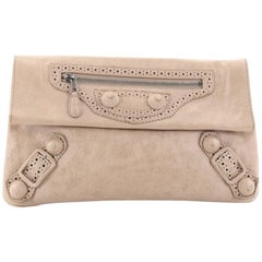 Balenciaga Envelope Clutch Covered Giant Brogues Leather