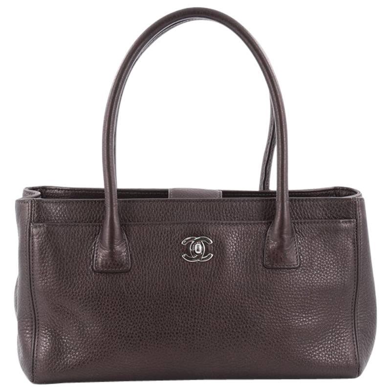 Chanel Cerf Executive Tote Leather Small