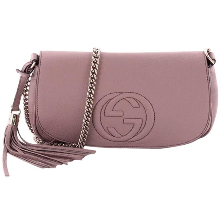 Gucci Soho Chain Crossbody Bag Leather Medium at 1stDibs | gucci soho  medium crossbody bag, gucci soho crossbody chain, gucci mini soho chain  crossbody bag