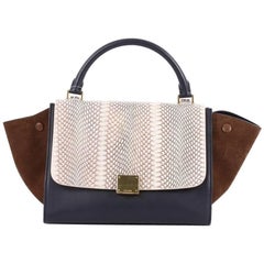 Celine Trapeze Handbag Python Small