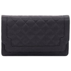Chanel Vintage Flap Clutch Quilted Satin Small