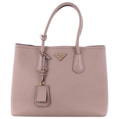Prada Cuir Double Tote Saffiano Leather Medium