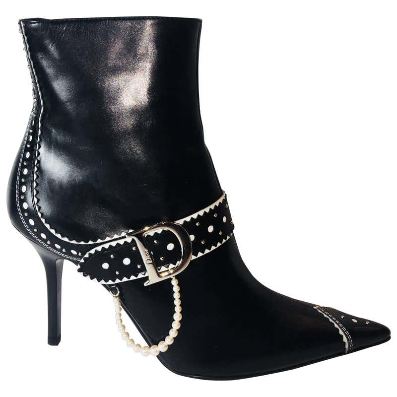 dior high heel boots