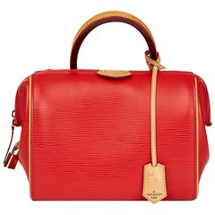 Louis Vuitton Coquelicot Epi Leather & Vachetta Leather Doc BB