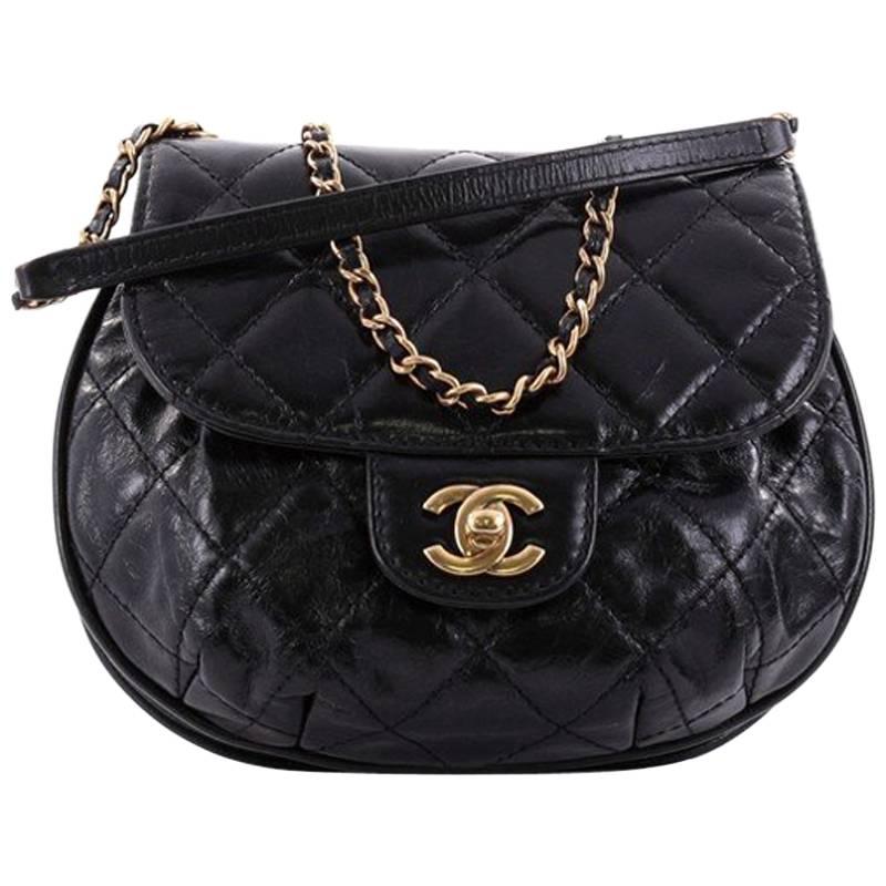 Chanel Pearl Boy Chain Flap Bag Quilted Calfskin Mini at 1stDibs