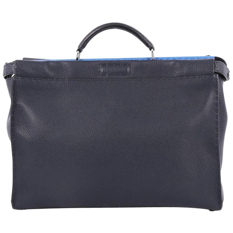 Fendi Selleria Peekaboo Handbag Leather Large