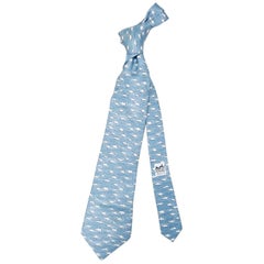 Hermes Men's Vintage Silk Necktie for those Dreamy Days