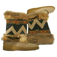 Vintage 1970s Oscar Sport "Fur" Winter Boots