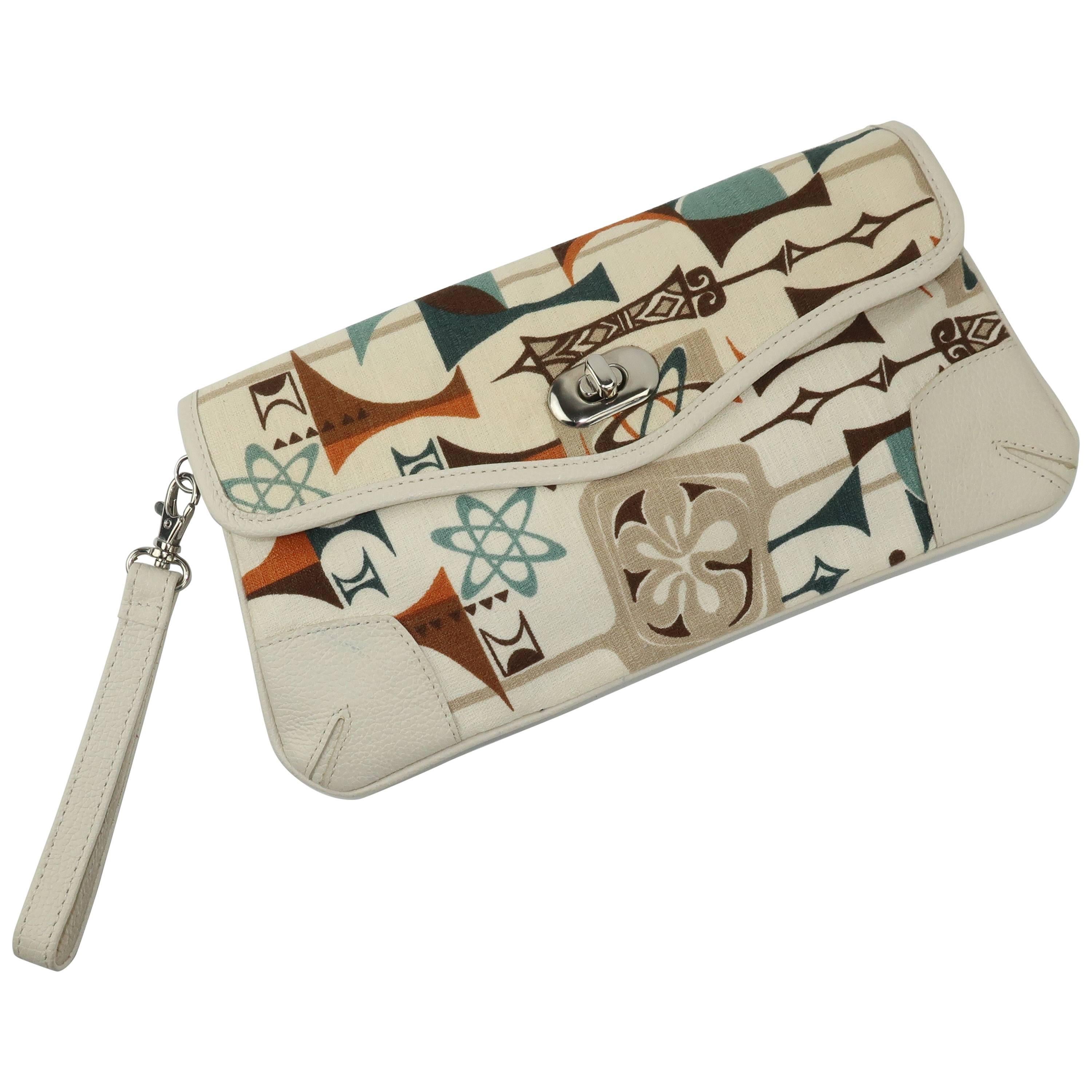 Dorothy Barrick Atomic Age Wristlet Clutch Handbag