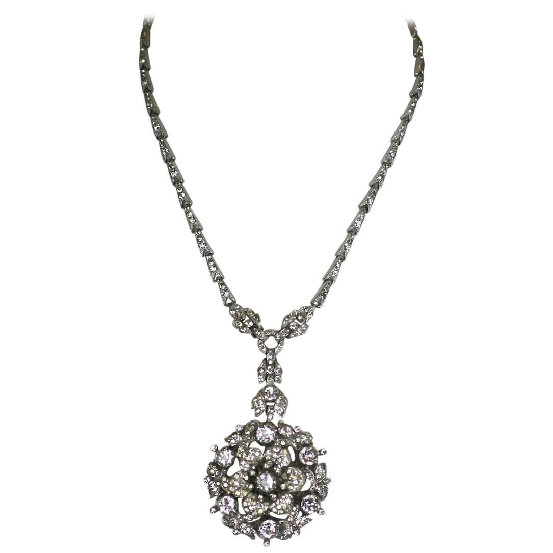 Trifari Alfred Philippe  Regence Tremblant Necklace For Sale