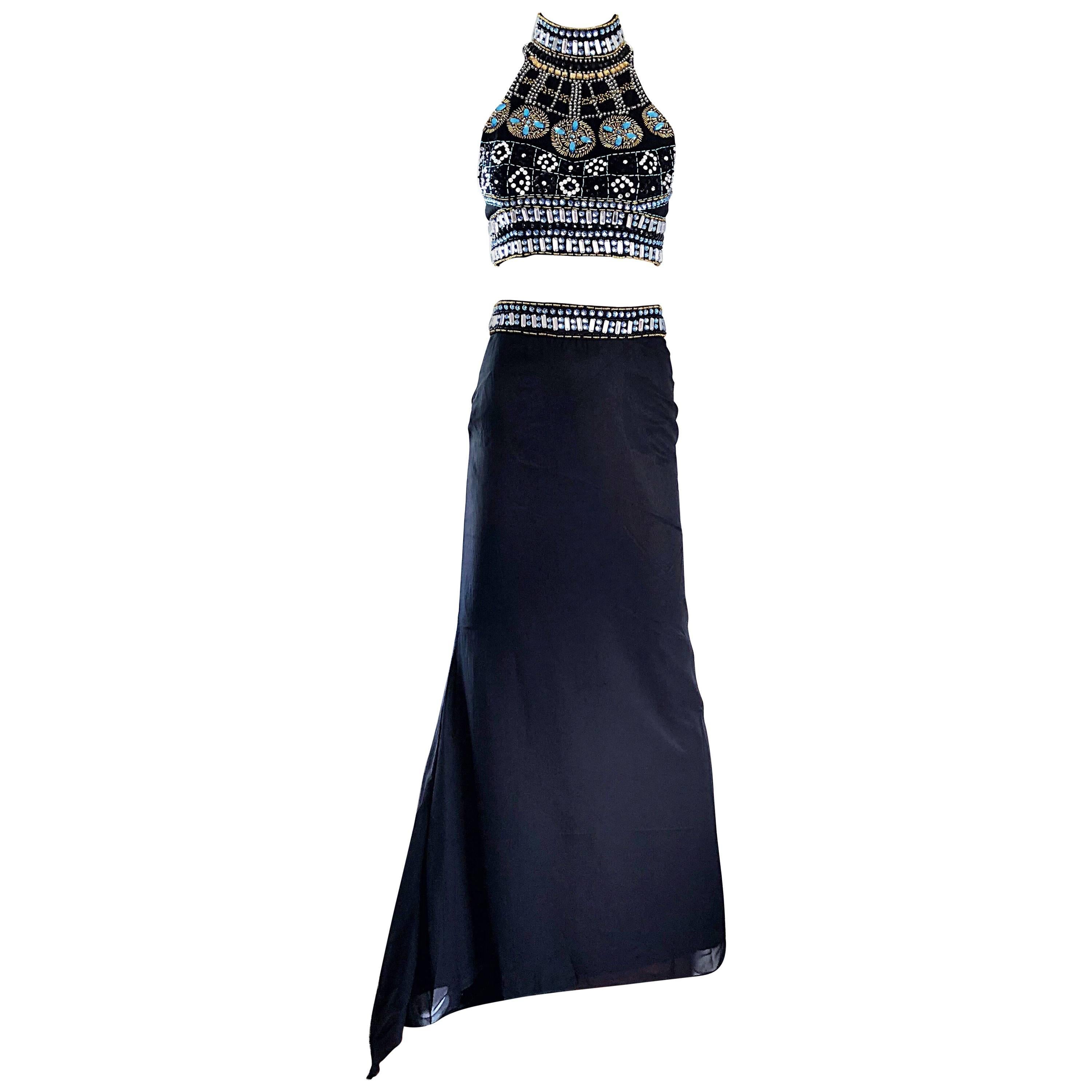 evening skirt and top