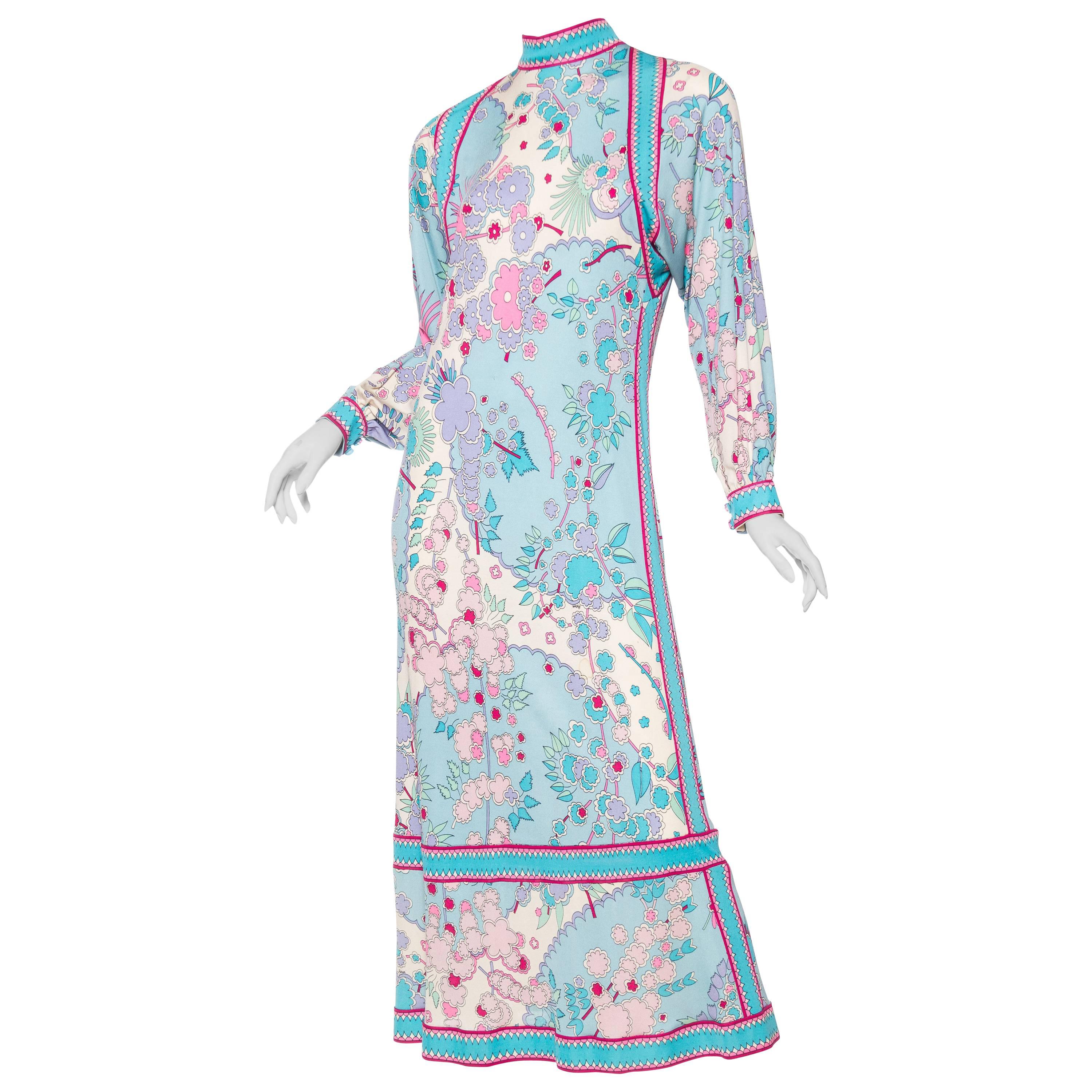 Bessi Silk Jersey Dress, 1970s 