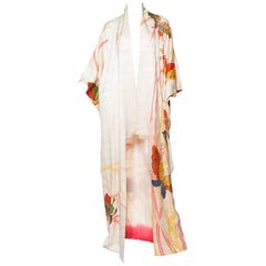 Butterfly Vintage Kimono with Gold Detailing
