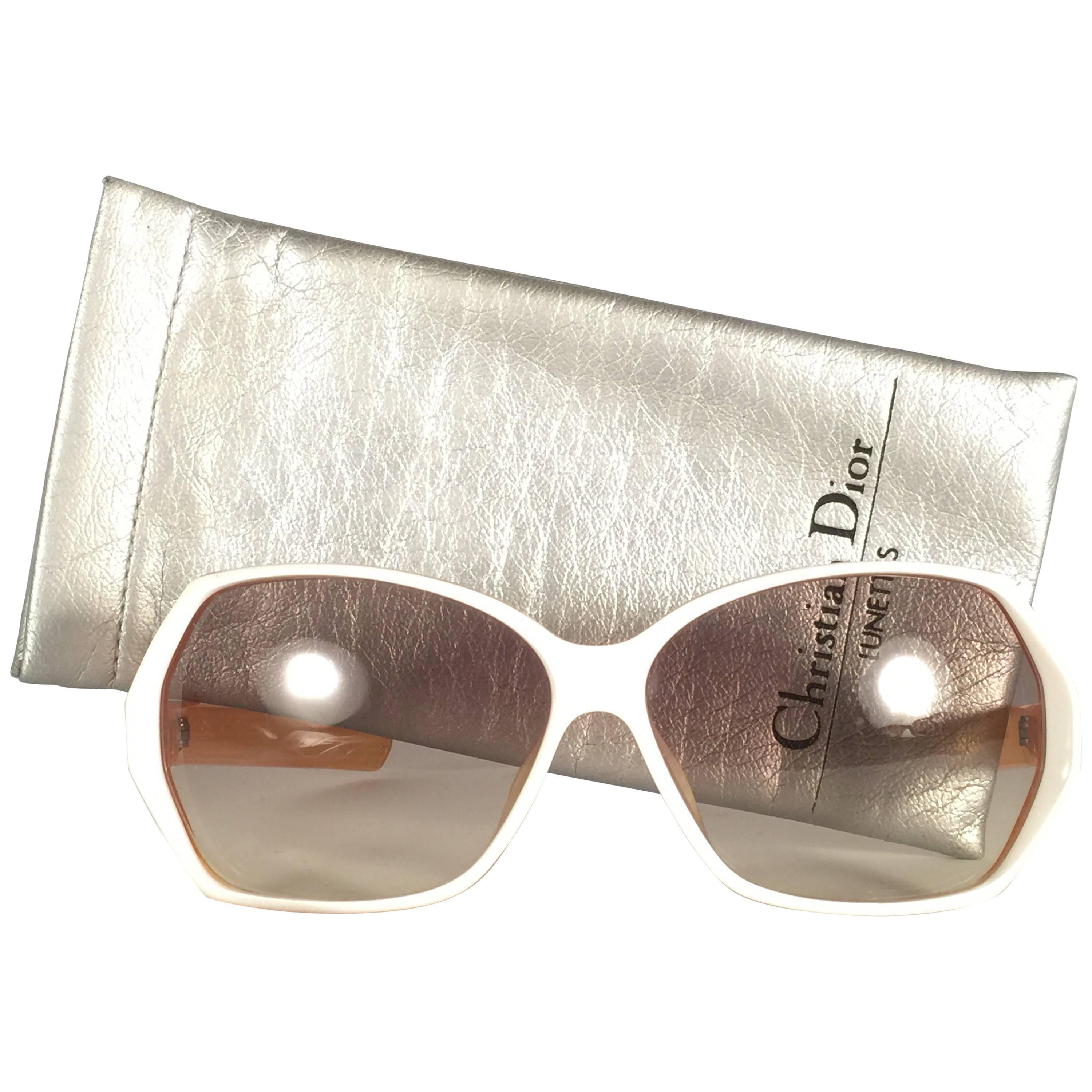 New Vintage Christian Dior 2177 White Origami Optyl Sunglasses Germany