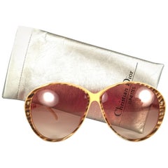 New Vintage Christian Dior 2276 Oversized Ivory Optyl Sunglasses Austria