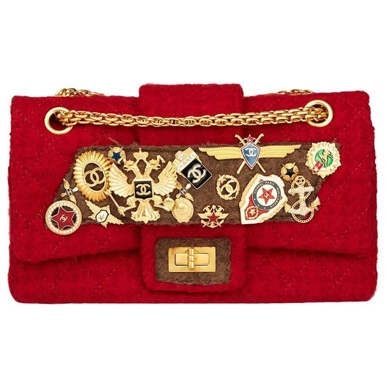 Authentic Chanel Paris-Moscow 2.55 Reissue Charms Bag, Luxury