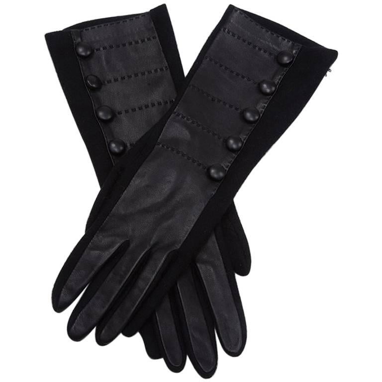 Agnelle Wool and Leather and Gloves For Sale at 1stDibs