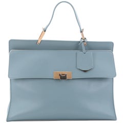 Balenciaga Le Dix Zip Cartable Top Handle Bag Leather Medium
