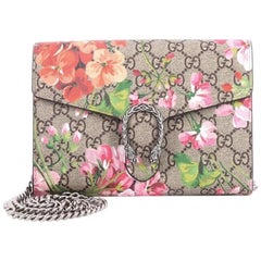 Gucci Dionysus Chain Wallet Blooms Print GG Coated Canvas Small 