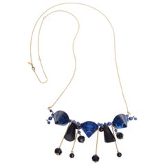Marni Black and Blue Statement Necklace