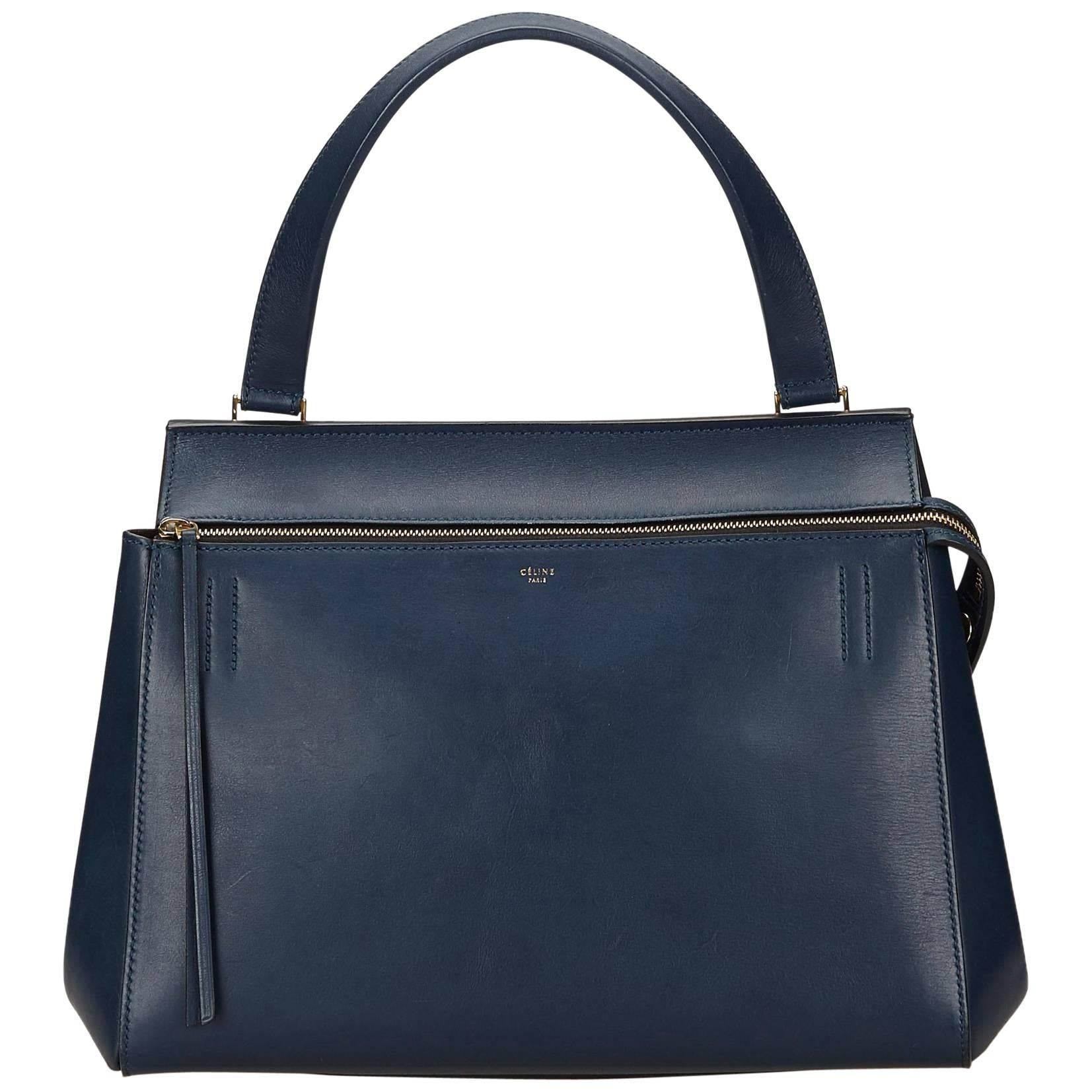 Celine Blue Large Edge Bag