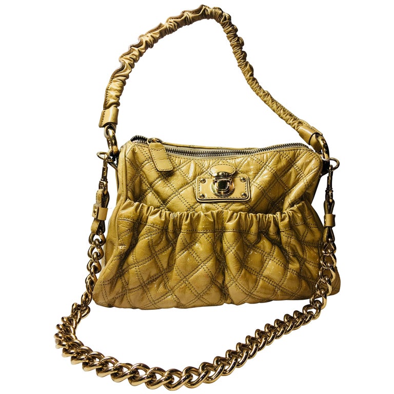 Tan Marc Jacobs Quilted Shoulder Bag For Sale at 1stdibs