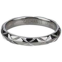Chanel Platinum Matelasse Ring
