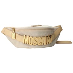 Retro Iconic Moschino Creme Fanny Pack Belt Bag