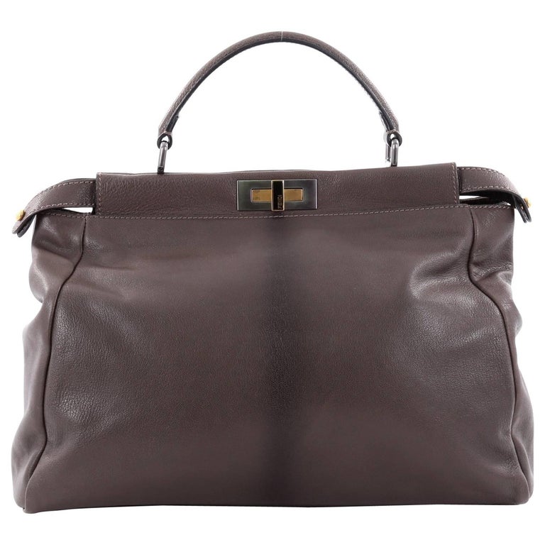 Fendi Peekaboo Handbag Leather Large at 1stdibs