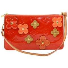 Louis Vuitton Orange Vernis Leather Flower Lexington Limited Handbag 2002  
