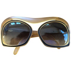 Christian Dior Futuristic 70's Vintage Oversize Sunglasses Style #2043-70