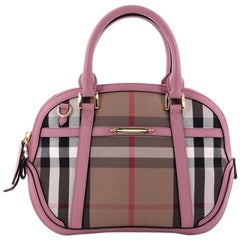 Burberry Bridle Orchard Bag House Check Canvas Medium