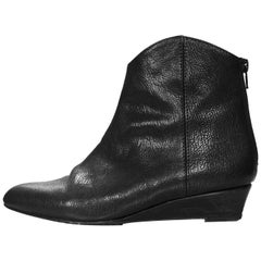 Stuart Weitzman Black Leather Ankle Boots Sz 6