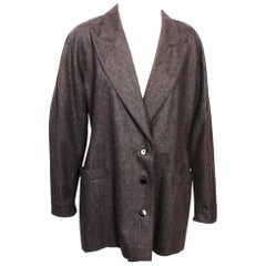 Vintage Escada  Grey Wool & Cashmere Blazer  38