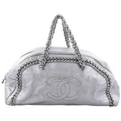 Chanel Luxe Ligne Bowler Bag Leather Large