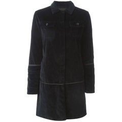 1997  Helmut Lang black velvet coat