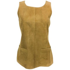 Chanel Tan Suede Gilet, 1999