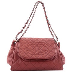 Chanel Timeless Accordion Flap Bag Quilted Caviar