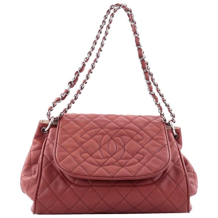 Chanel Timeless Accordion Flap Bag Quilted Caviar at 1stDibs