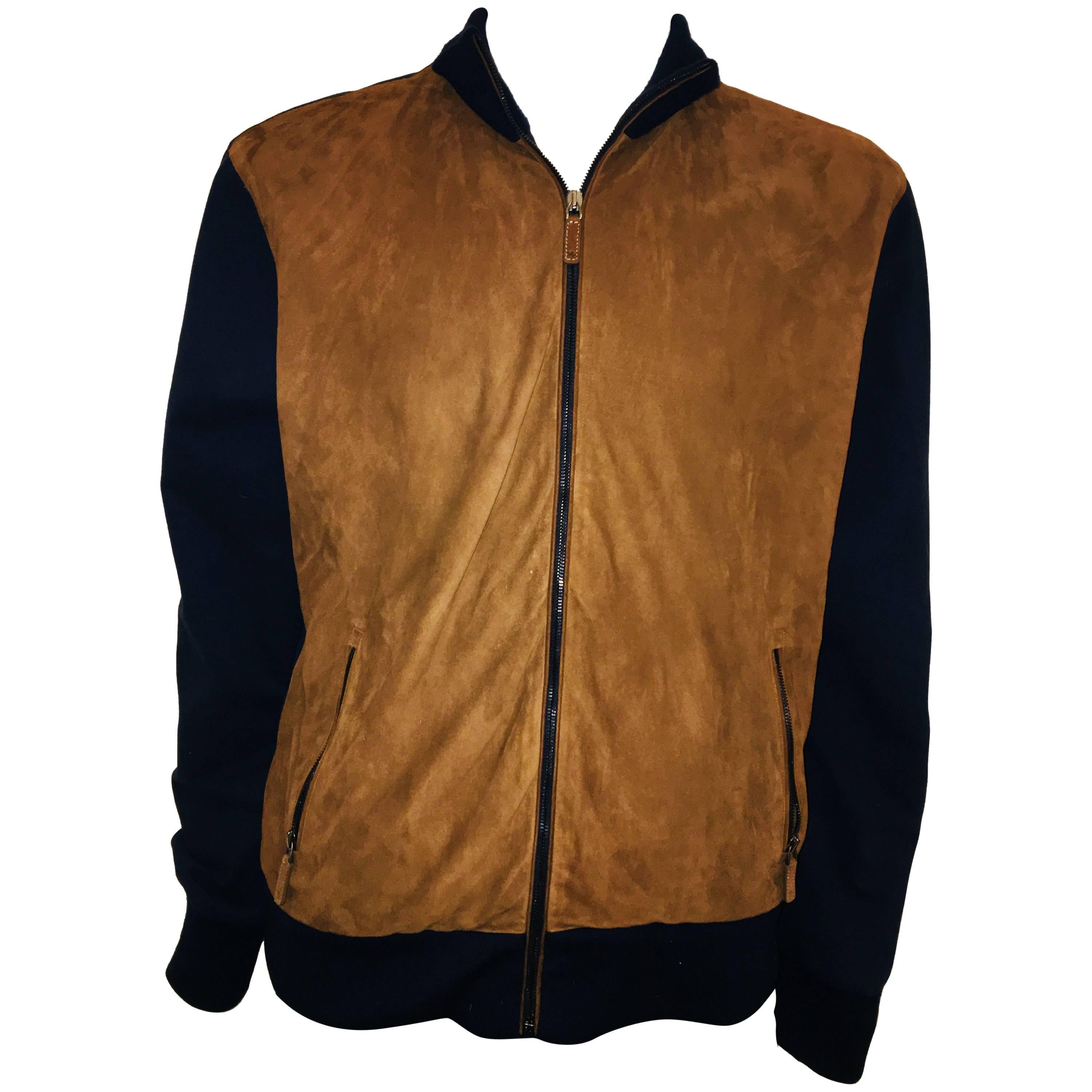 Ralph Lauren Brown Suede Panel Jacket