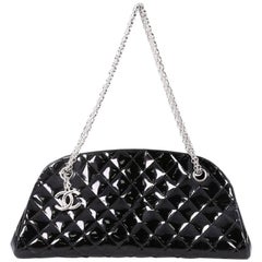 Chanel Just Mademoiselle Handbag Quilted Patent Medium Chanel Just Mademoiselle Handbag Quilted Patent Medium