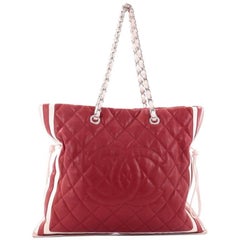 Chanel Bon Bon Tote Quilted Lambskin Large