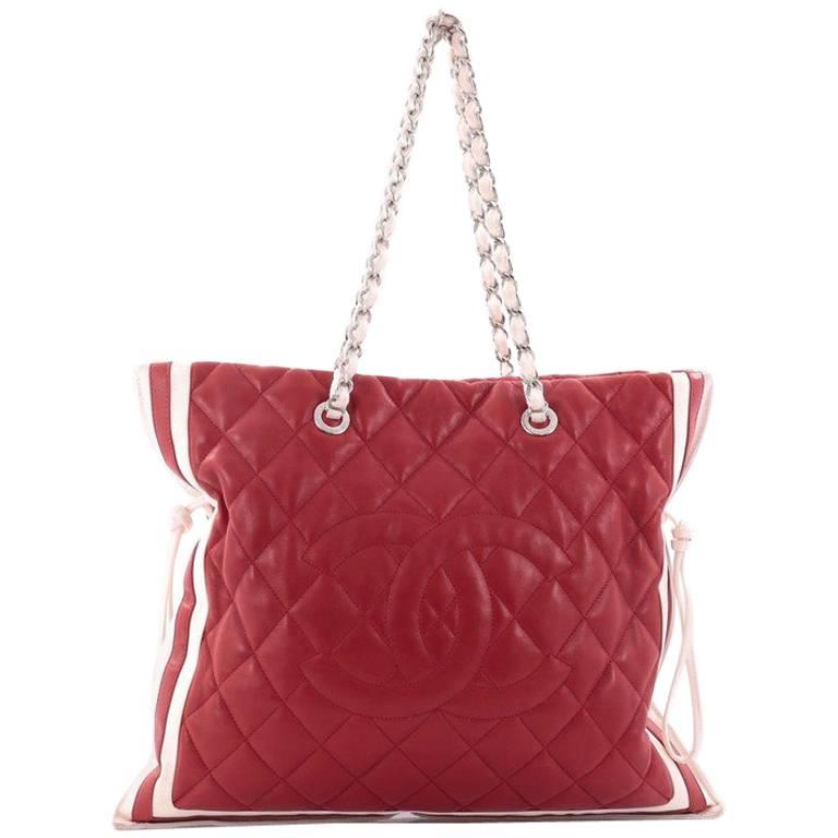 Chanel Bon Bon Tote Quilted Lambskin Large at 1stdibs