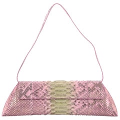 Nancy Gonzalez Flap Clutch Python Long