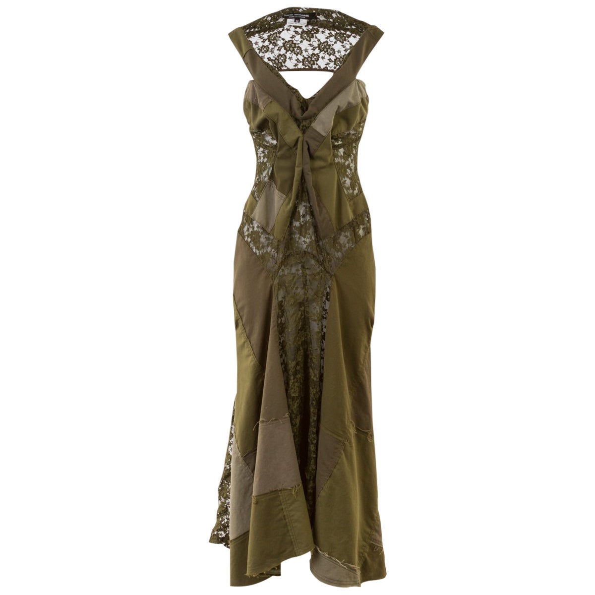 Junya Watanabe Comme des Garçons Sheer Ruffled Lace Gown For Sale at ...